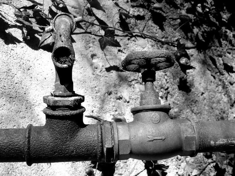 Plumbing pipes and shutoff valve